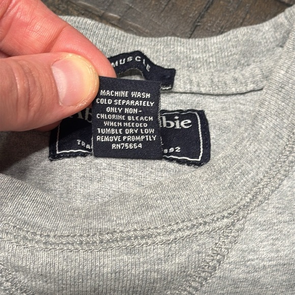 VTG Y2K A&F Men’s Abercrombie & Fitch Gray Athletic Sleeveless Muscle Tank Shirt - Picture 14 of 16